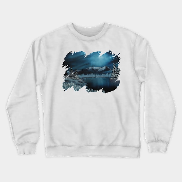 Frozen Lake Crewneck Sweatshirt by ShiftyPumpkin